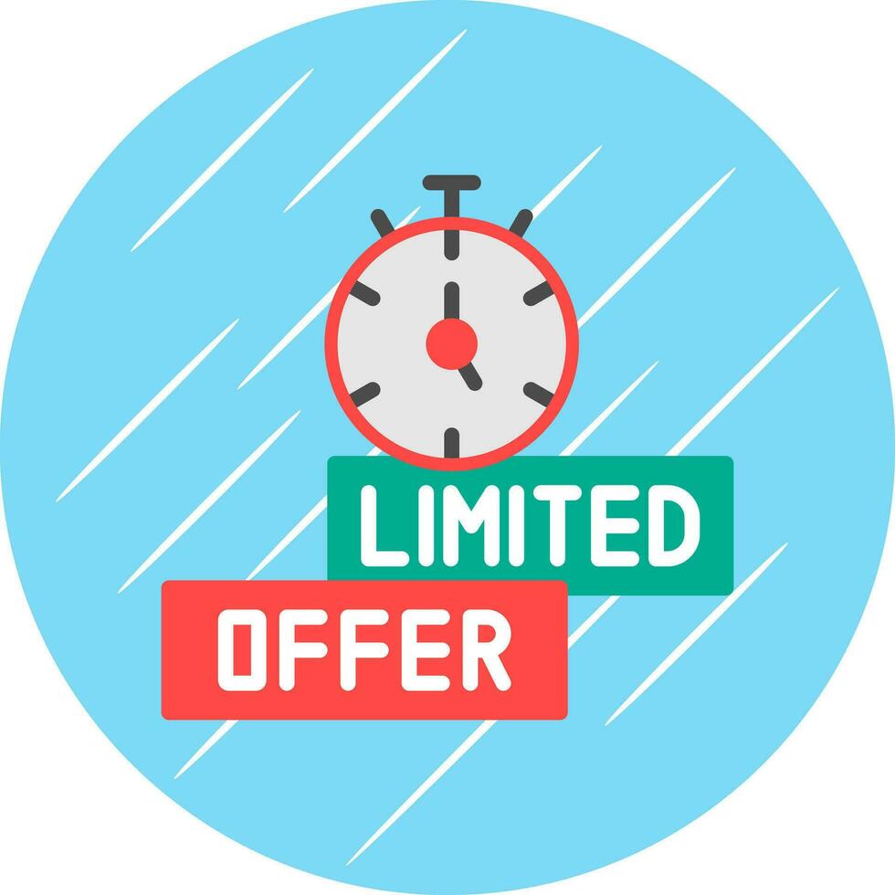 Limited Time Offer Vector Icon Design