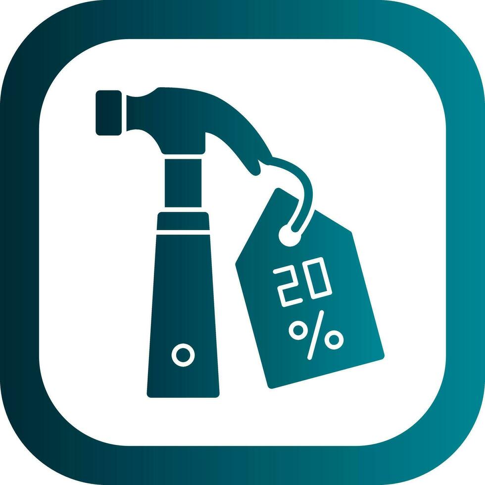 Discount Hammer Vector Icon Design