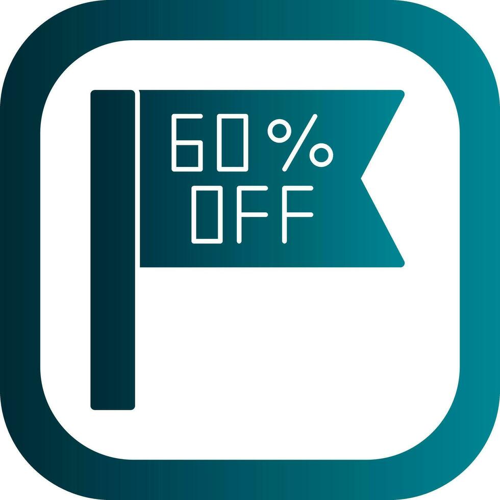 Percentage Off Vector Icon Design