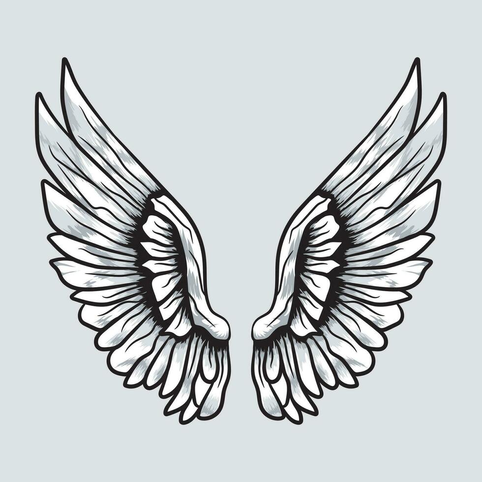 Wings Vector Graphics