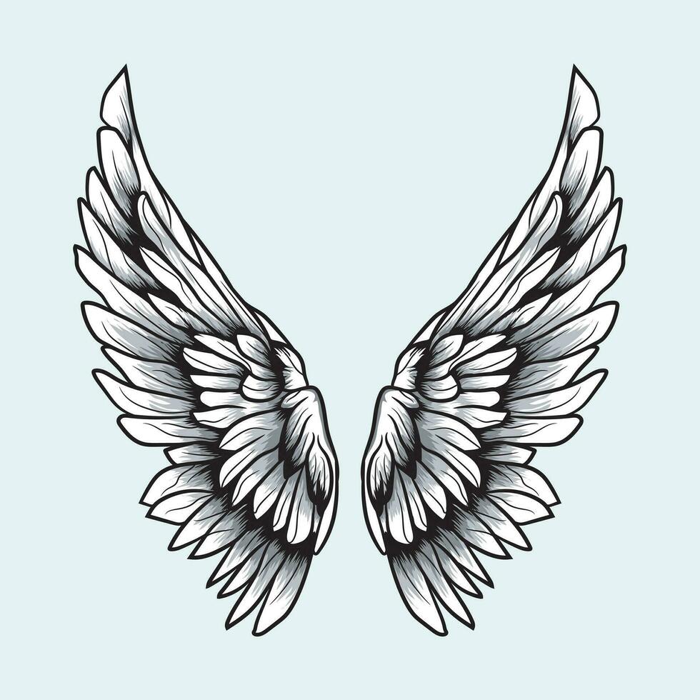 Wings Vector Graphics