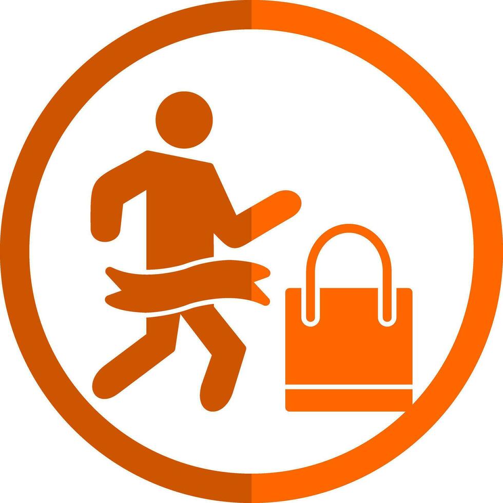Shopping Marathon Vector Icon Design