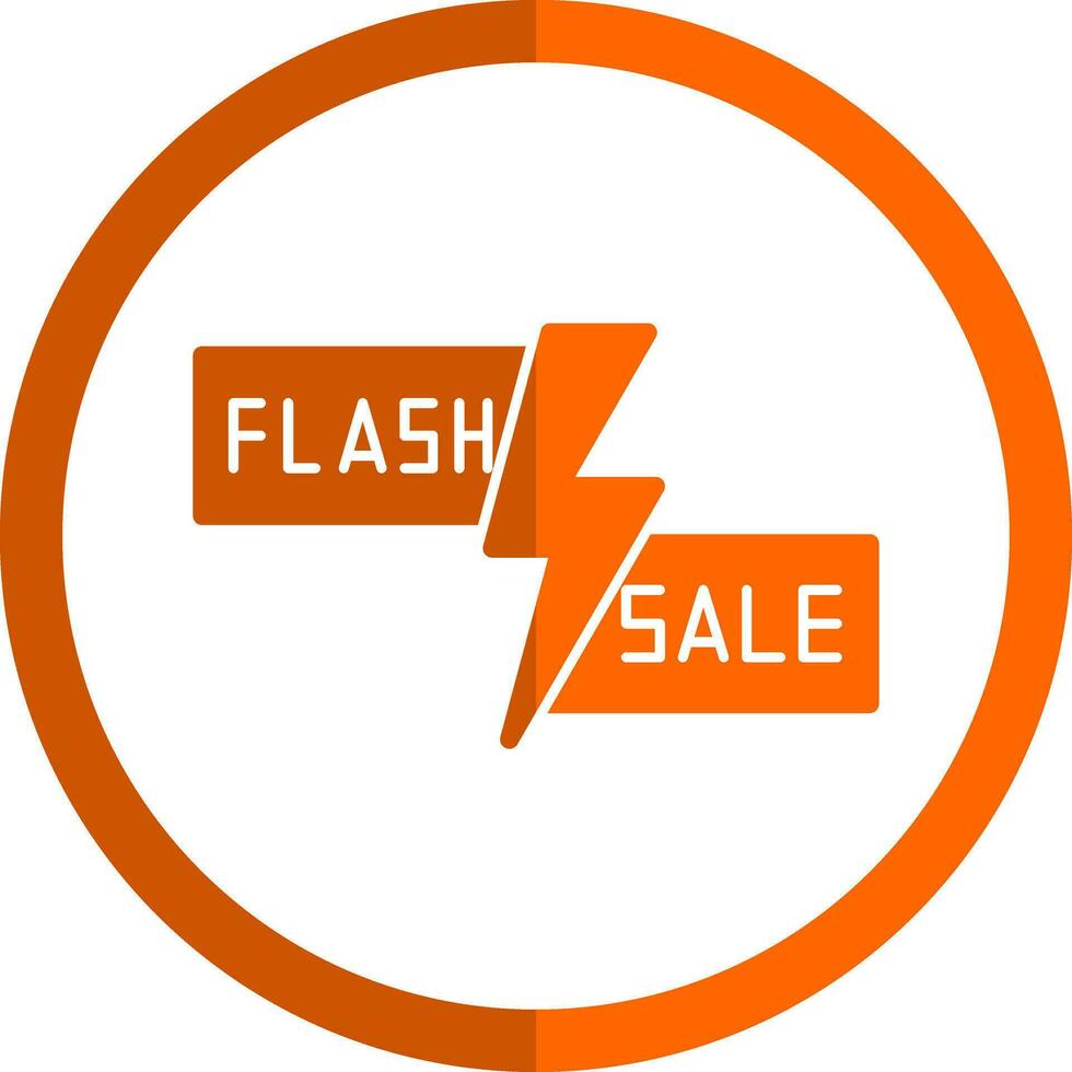 Flash Sale Lightning Vector Icon Design