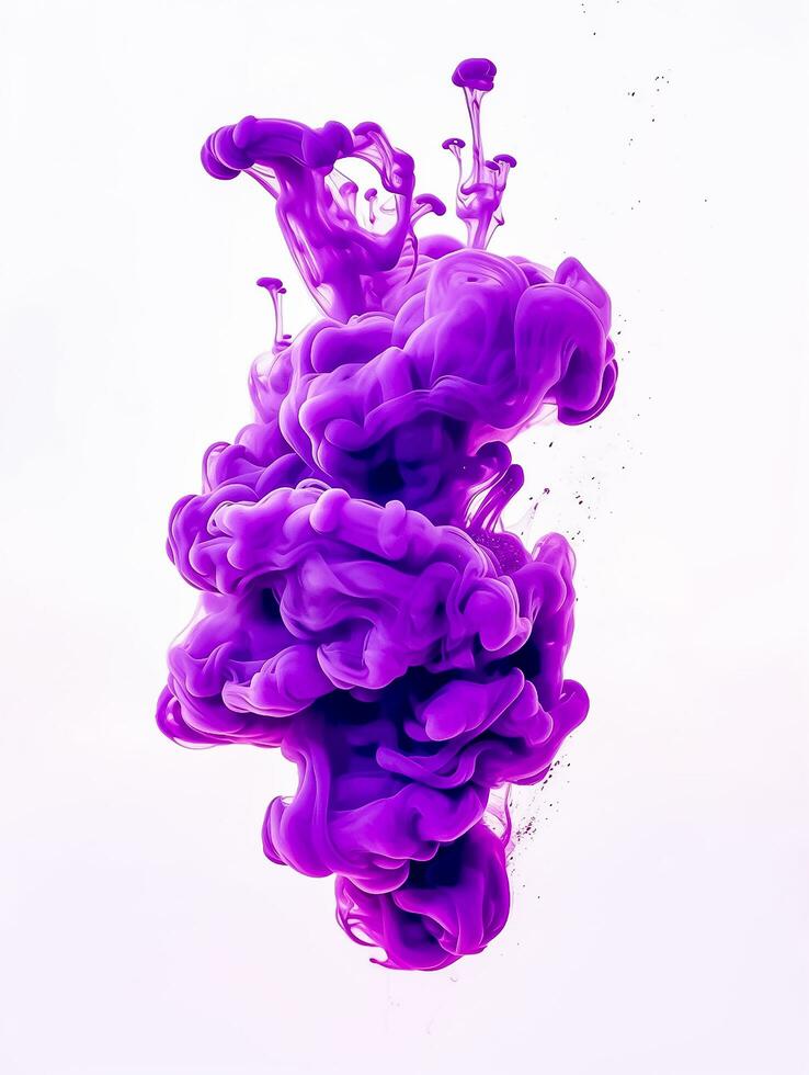 Ink like stains and blobs forming a captivating design , 3d render photo