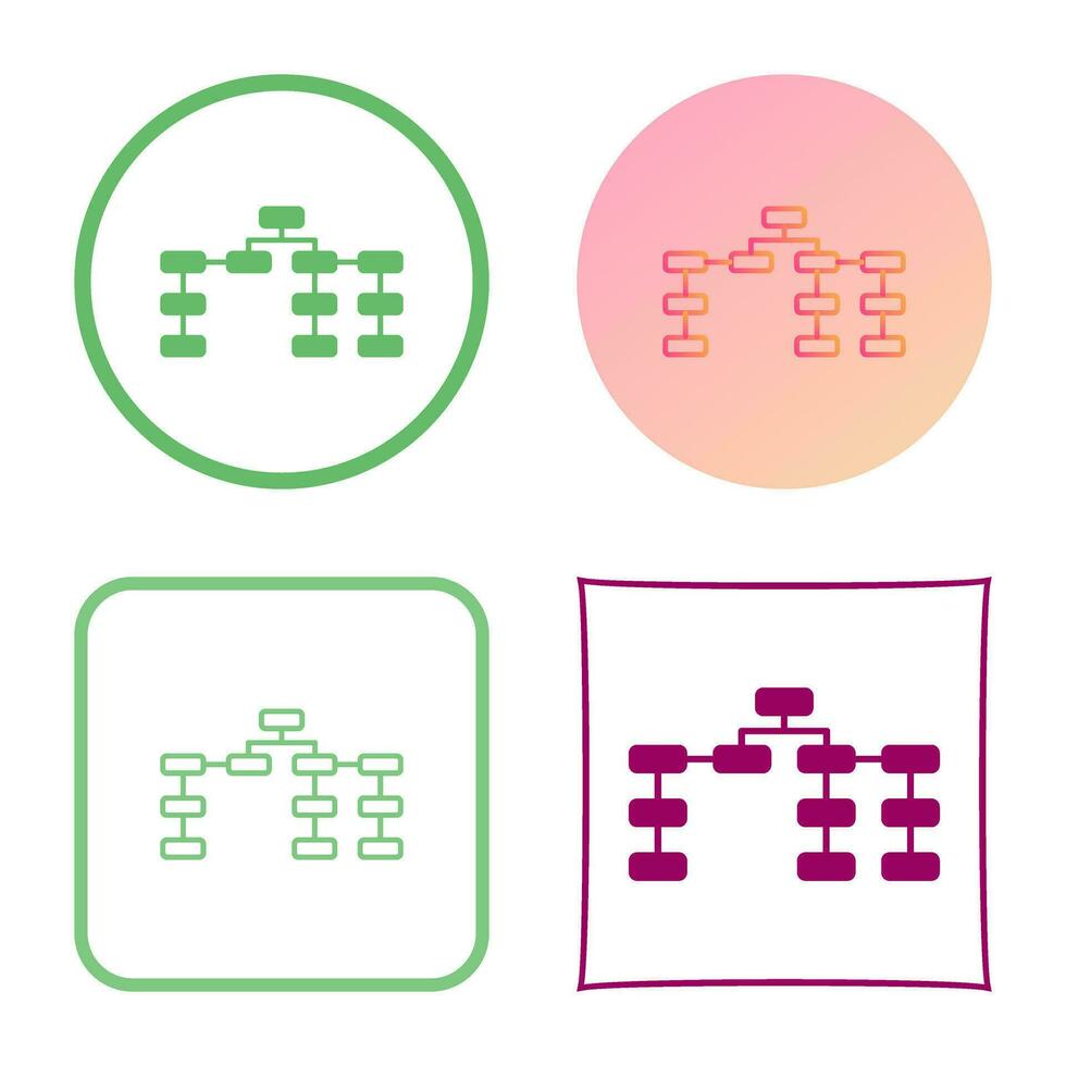 Unique Seo Structure Vector Icon