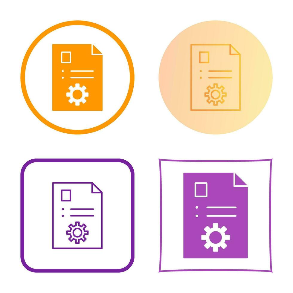 Unique Content Management Vector Icon