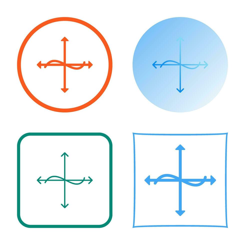 Unique Graph Vector Icon