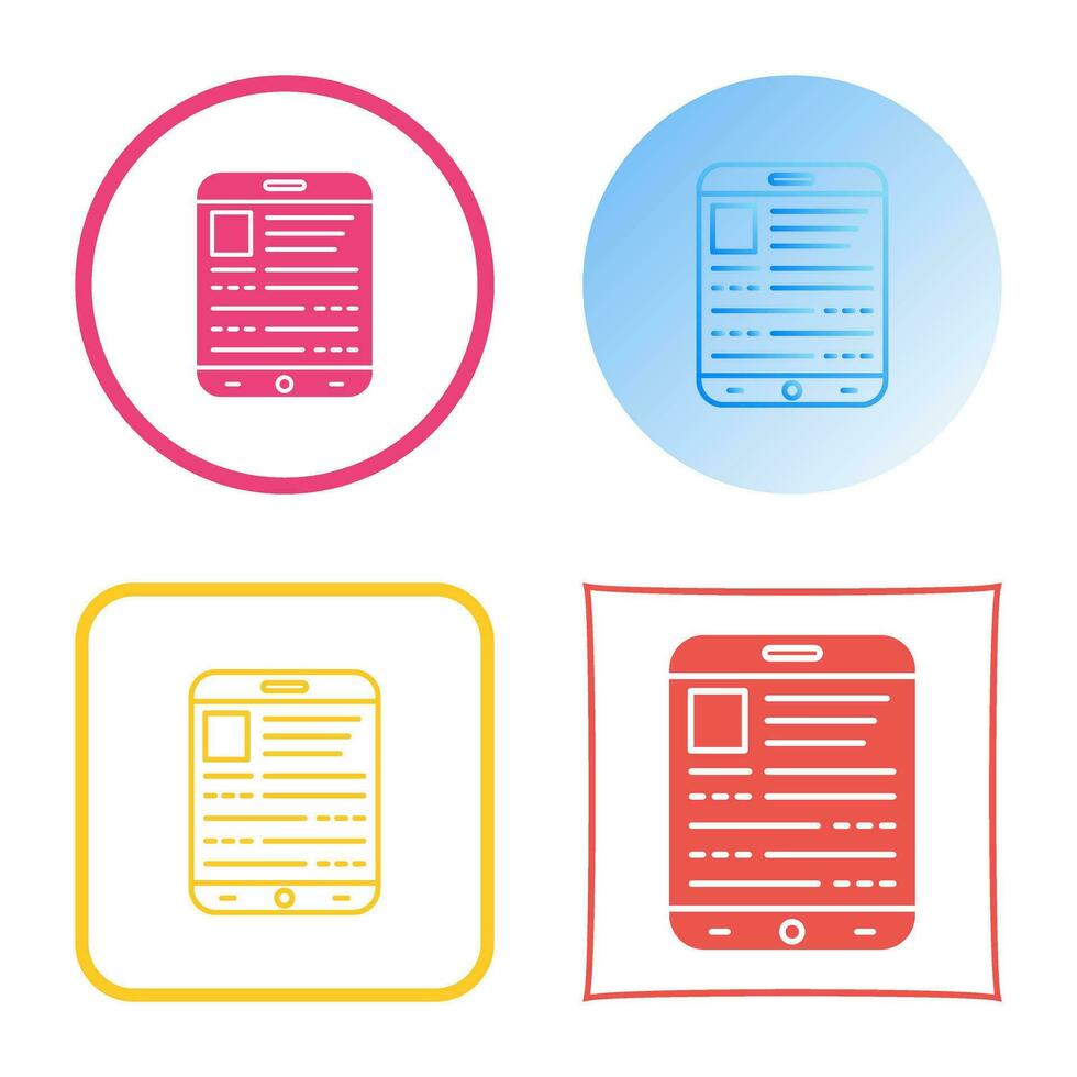 Ebook Vector Icon