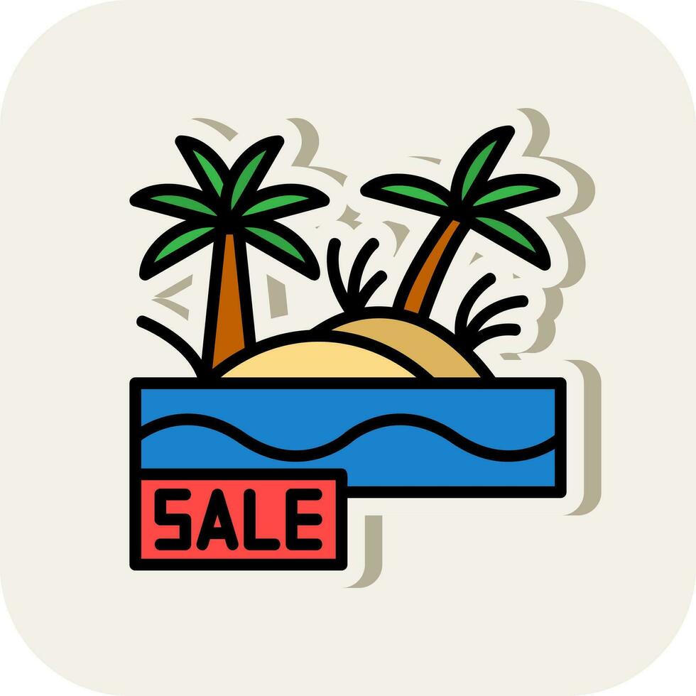 Sale Oasis Vector Icon Design