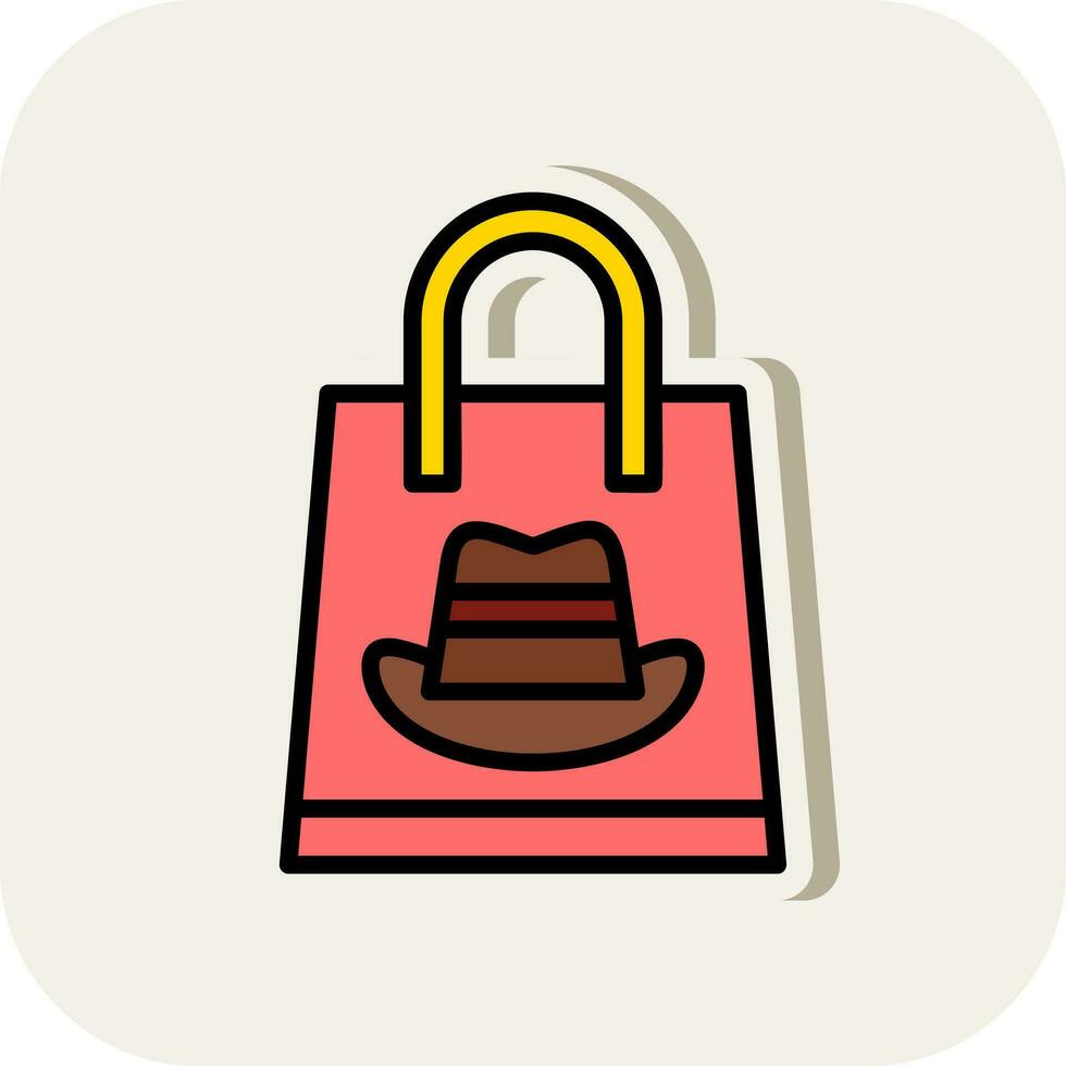 Shopping Cowboy Vector Icon Design