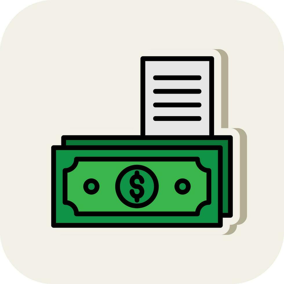 Money Bill Vector Icon Design