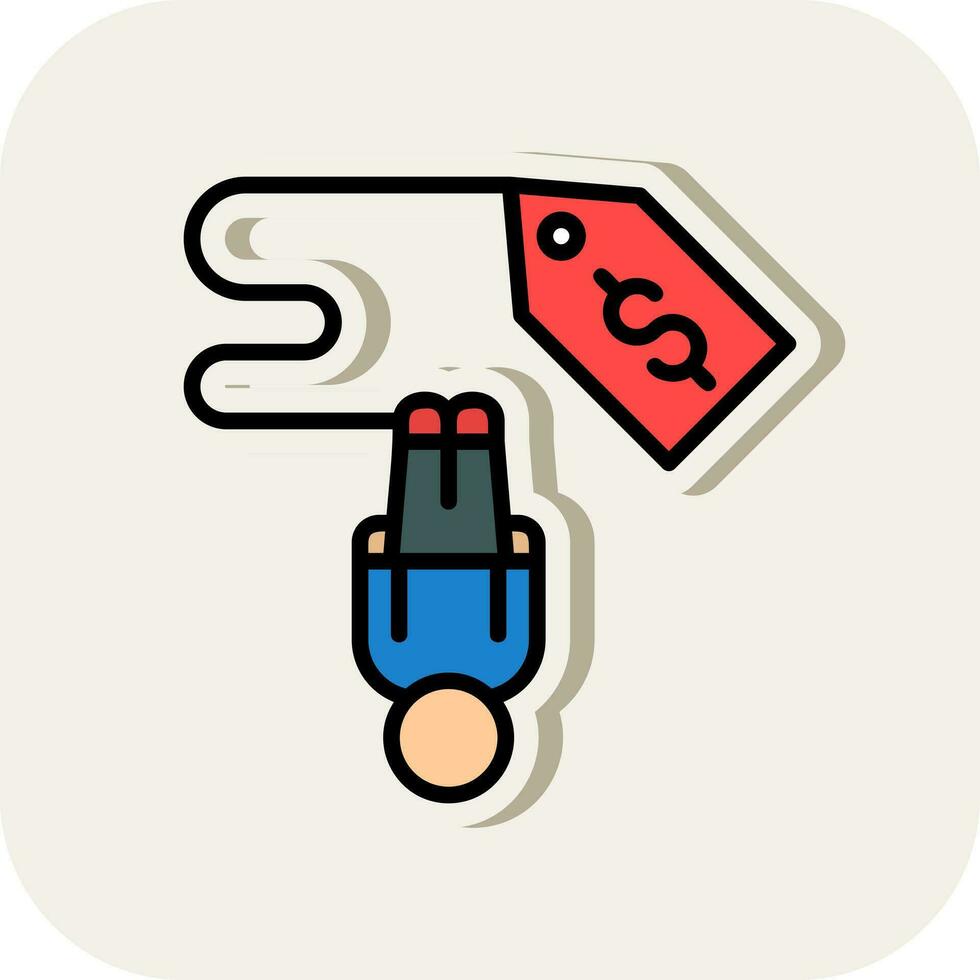 Sale Bungee Jump Vector Icon Design