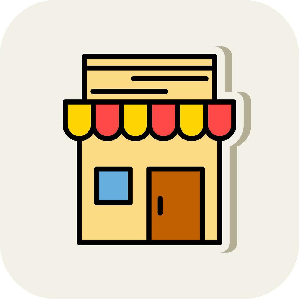 Storefront Vector Icon Design