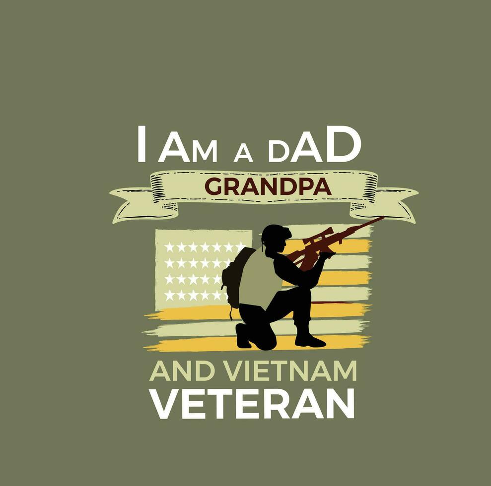 veterano papá camiseta vector