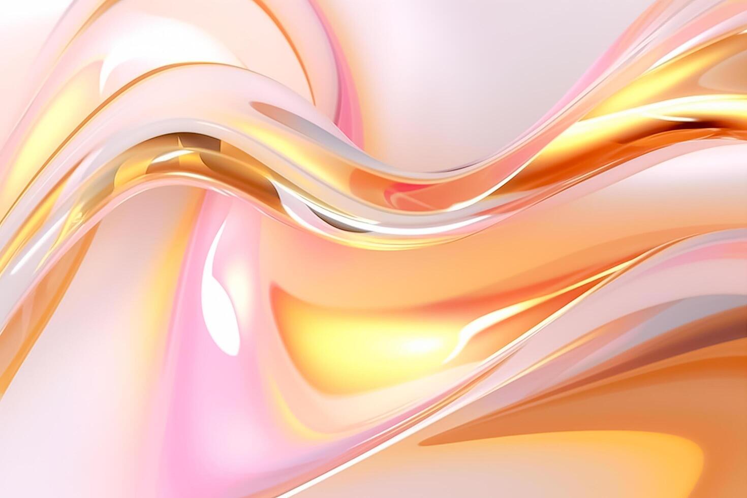 Elegant orange marble waves creating a modern and stylish look , 3d render photo
