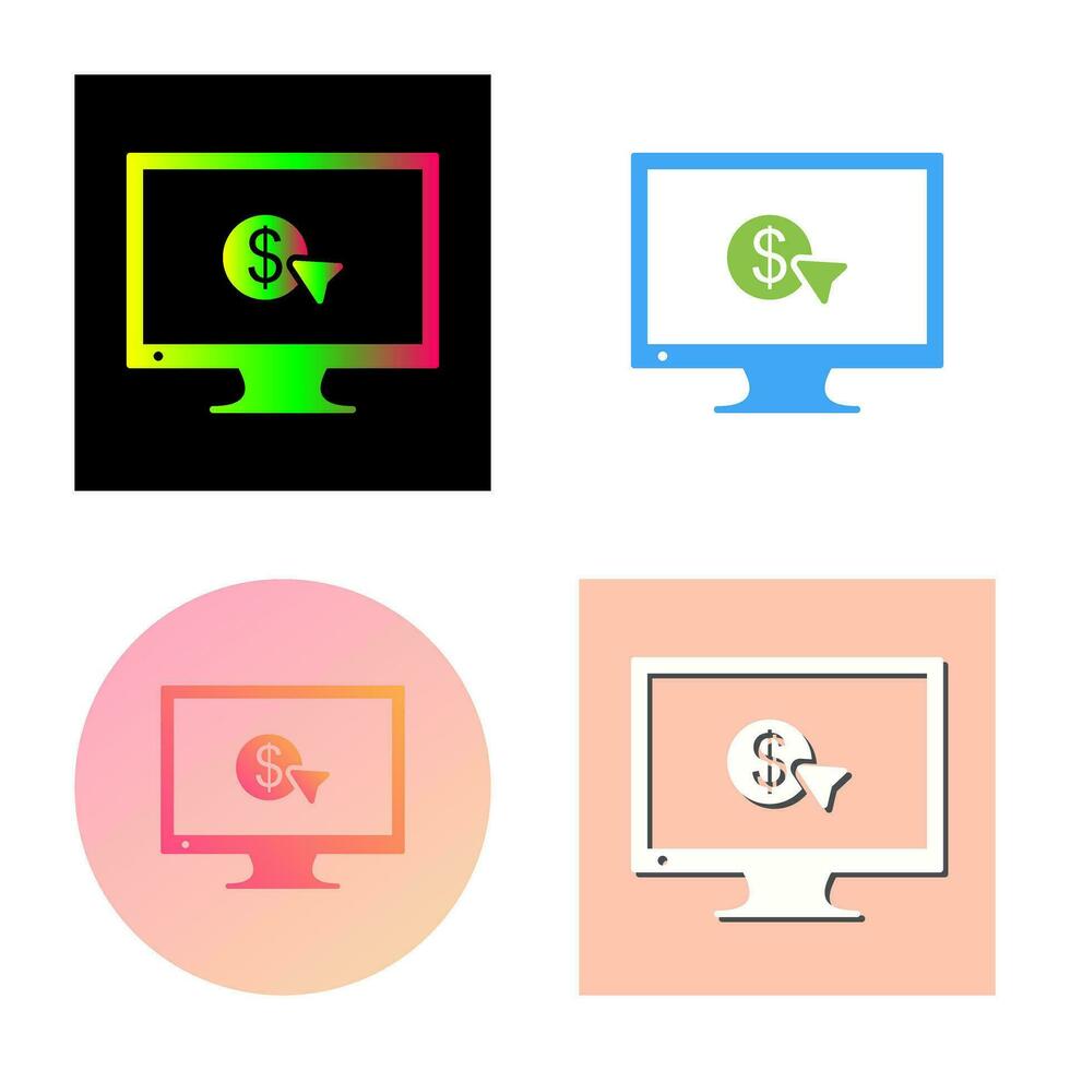 Unique Pay Per Click Vector Icon