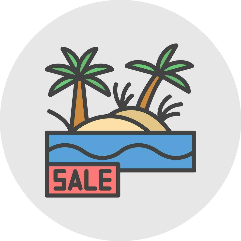 Sale Oasis Vector Icon Design