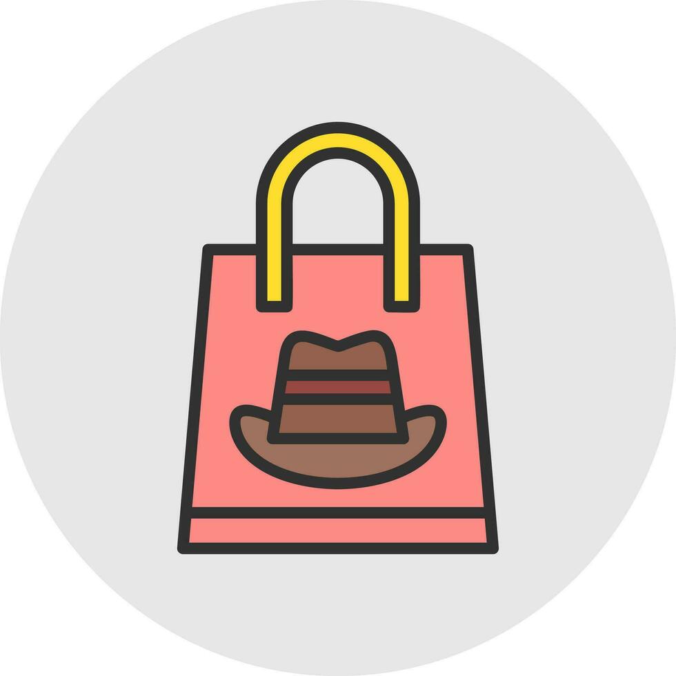 Shopping Cowboy Vector Icon Design