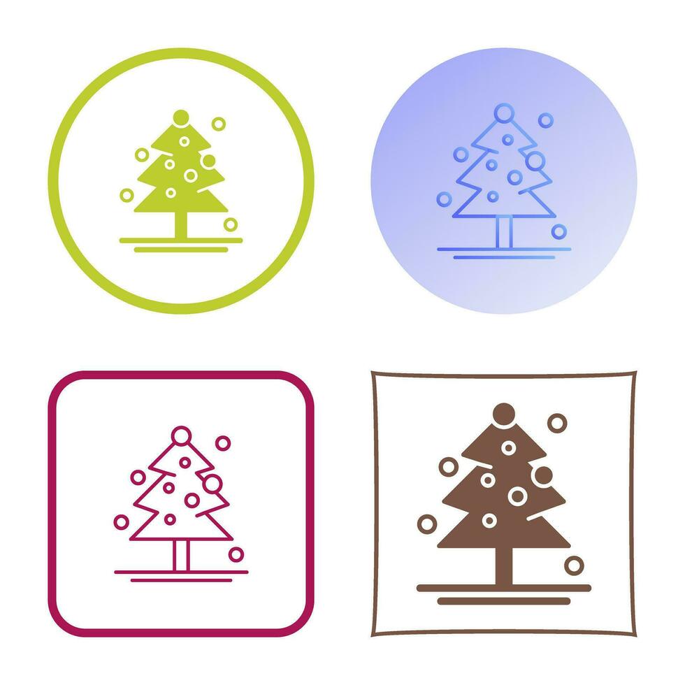 icono de vector de árbol de navidad