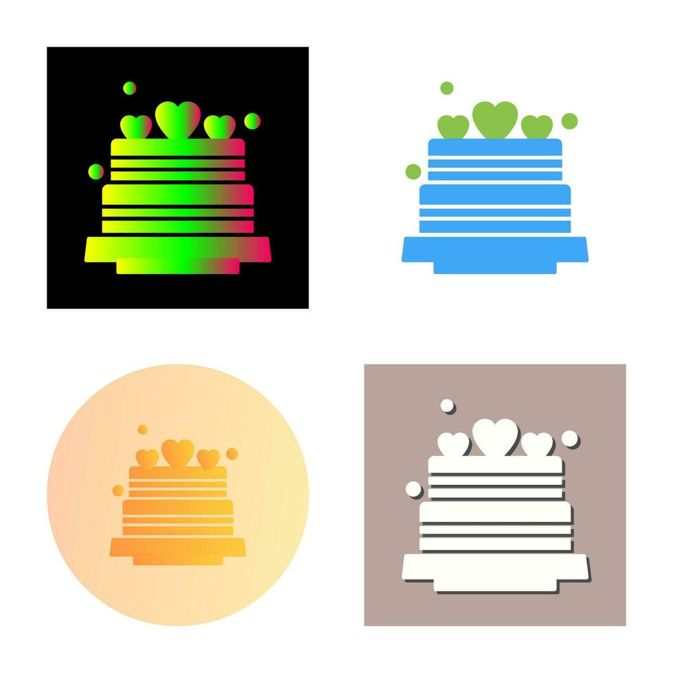 Wedding Cake Vector Icon
