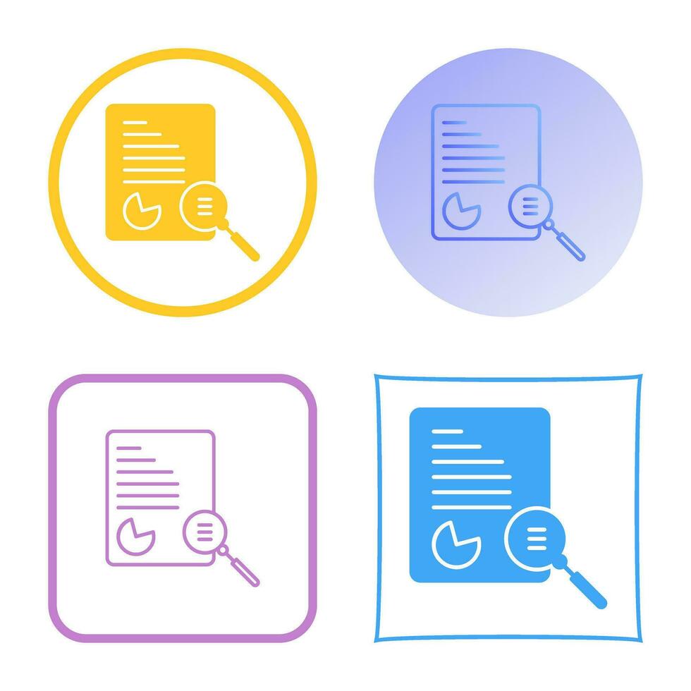 Unique Case Study Vector Icon