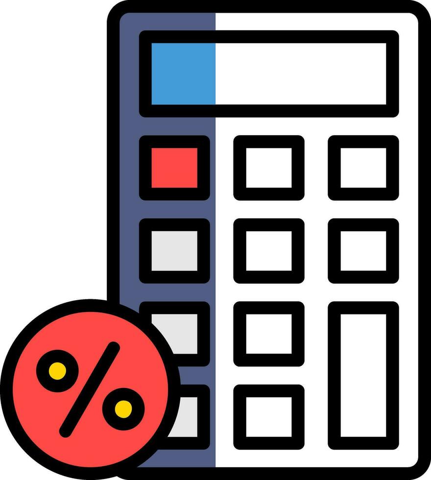 descuento calculadora vector icono diseño