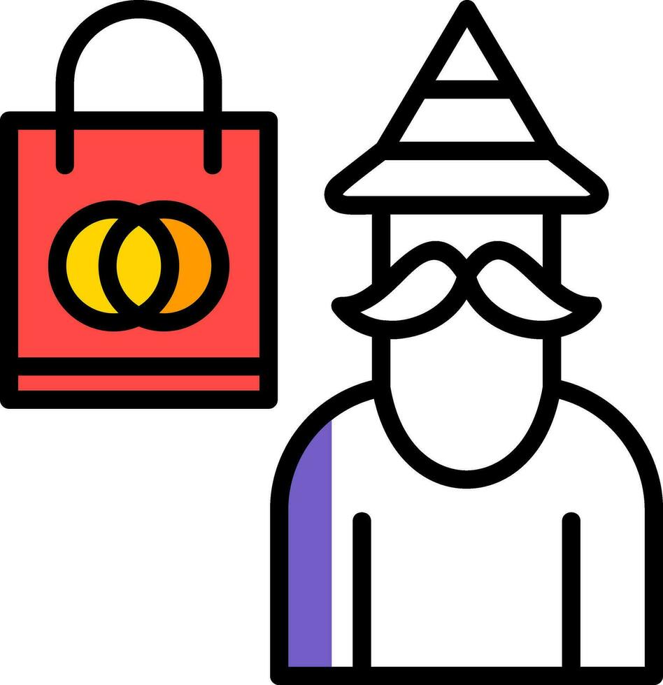 Shopping Wizard Vector Icon Design