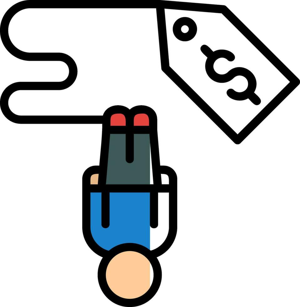 Sale Bungee Jump Vector Icon Design