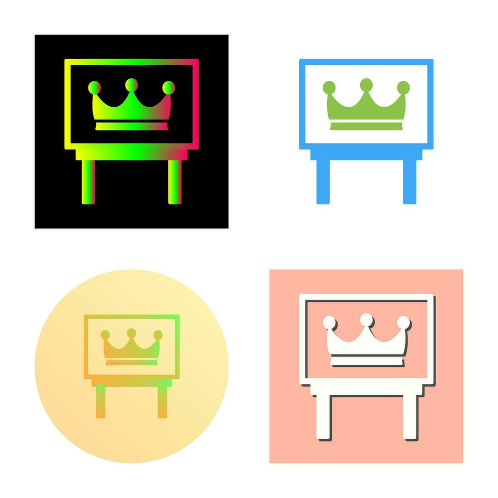 Crown Exhibit Vector Icon