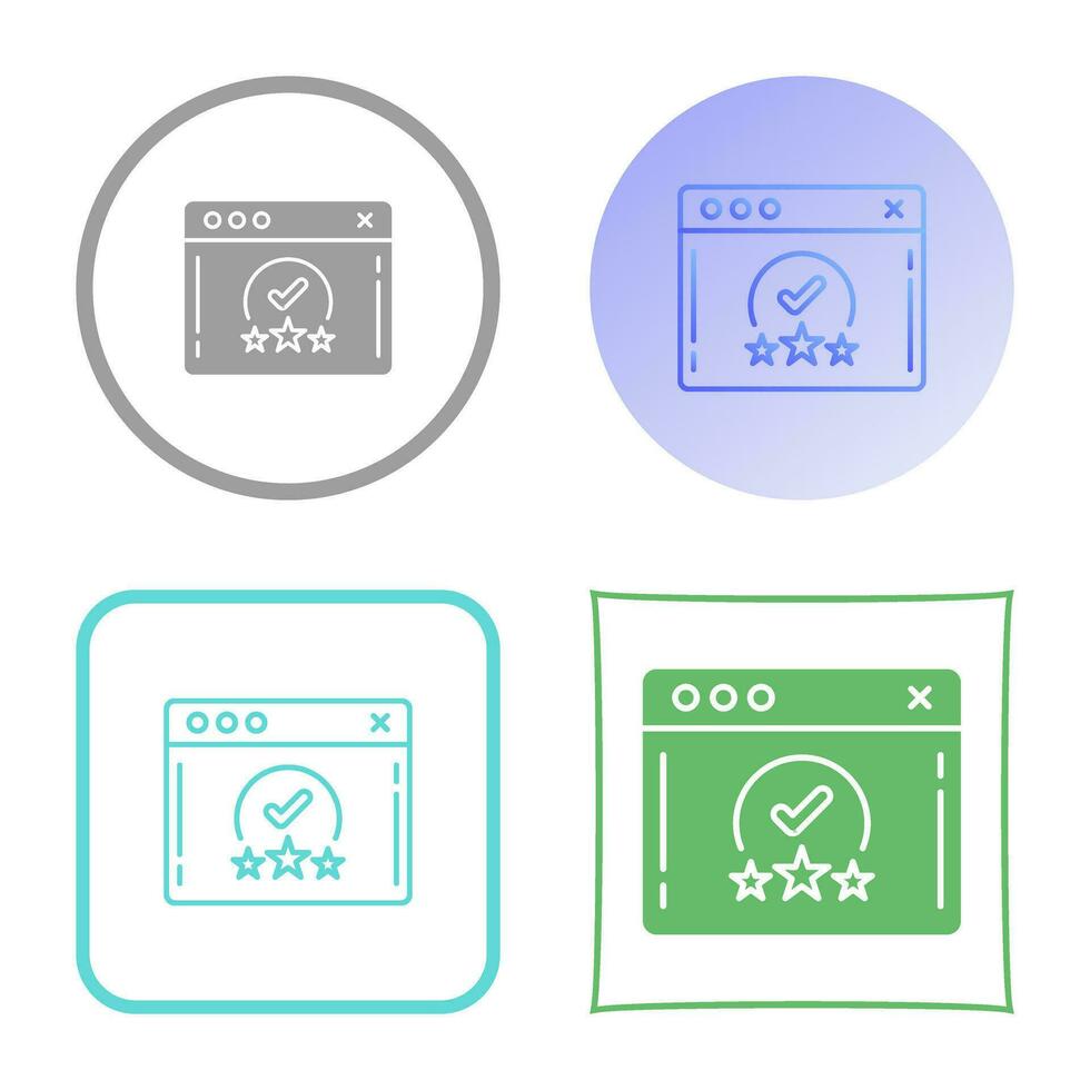 Rating Vector Icon