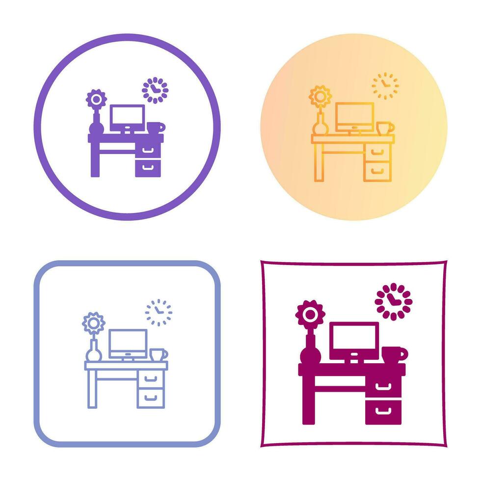 Work Table Vector Icon