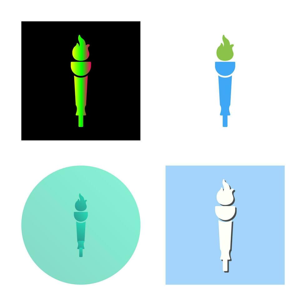 Museum Torch Vector Icon