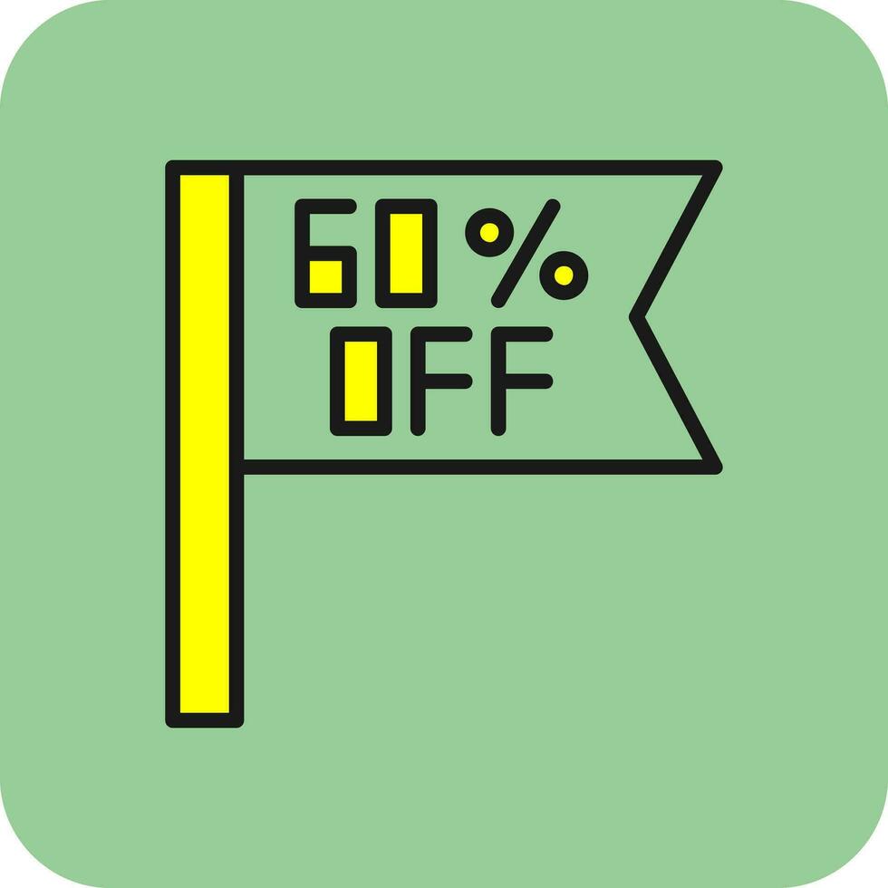 Percentage Off Vector Icon Design