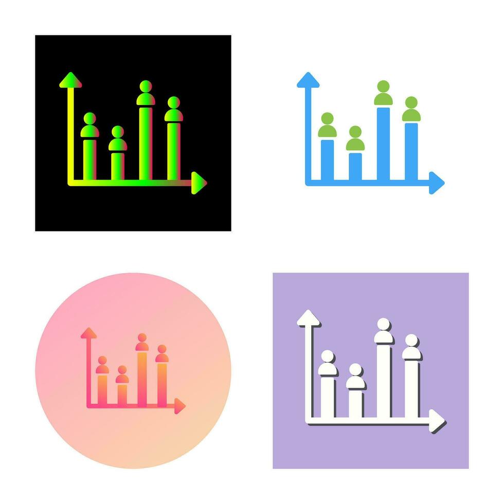 Candidate Graph Vector Icon