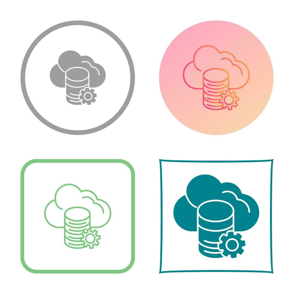 Cloud Data Vector Icon