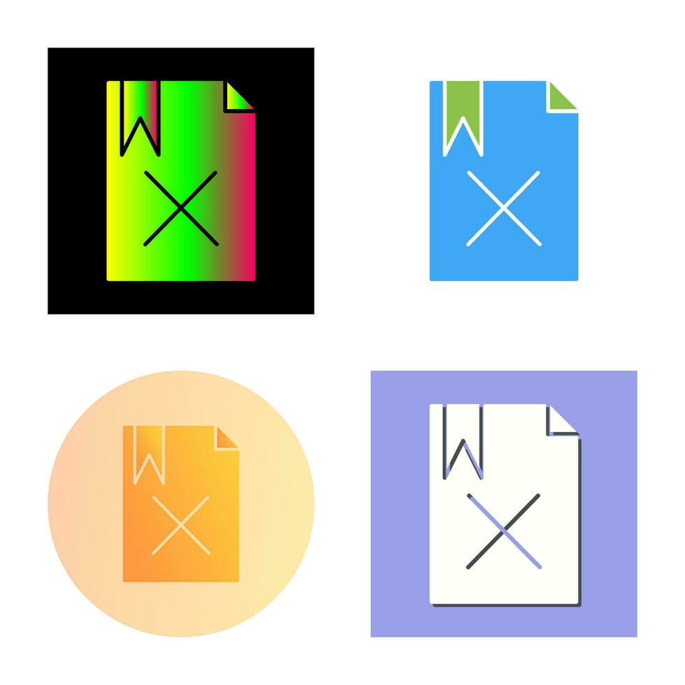 Unique Delete Vector Icon