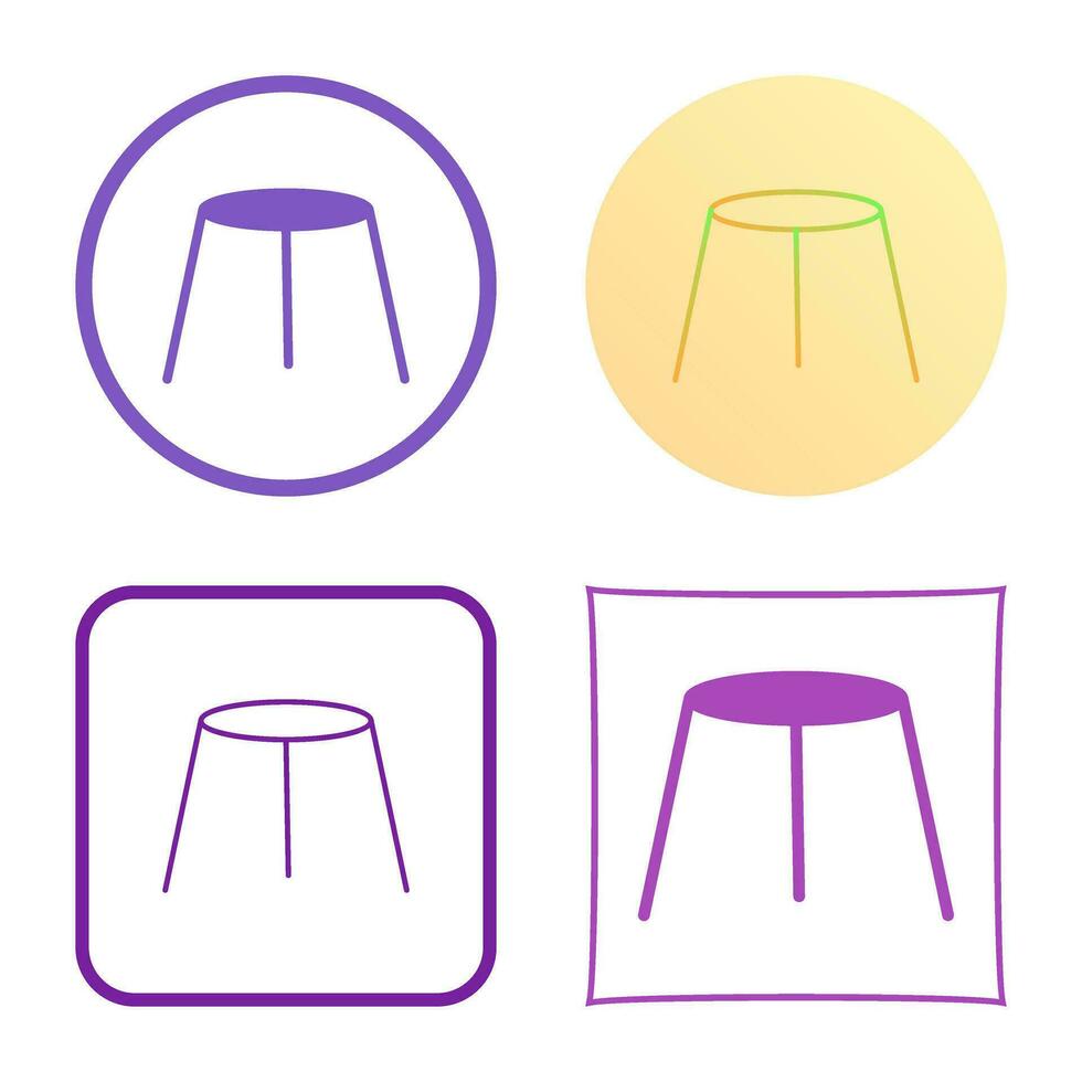 Unique Stool Vector Icon