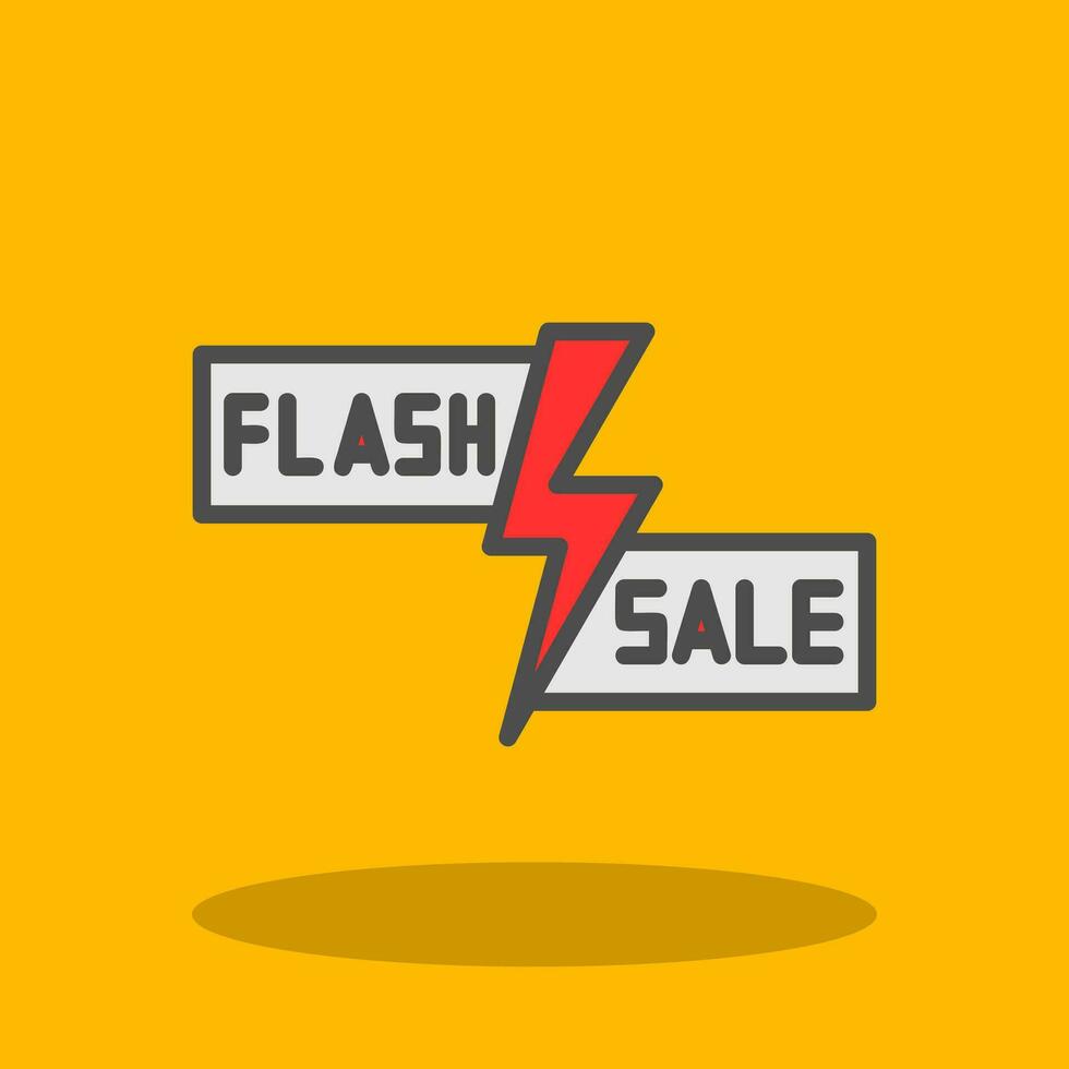 Flash Sale Lightning Vector Icon Design