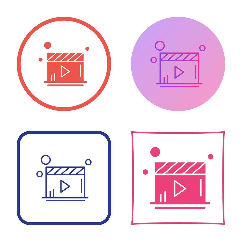 Video Player Vector Icon