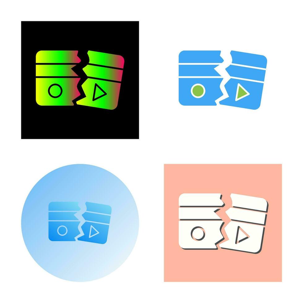 Broken Vector Icon