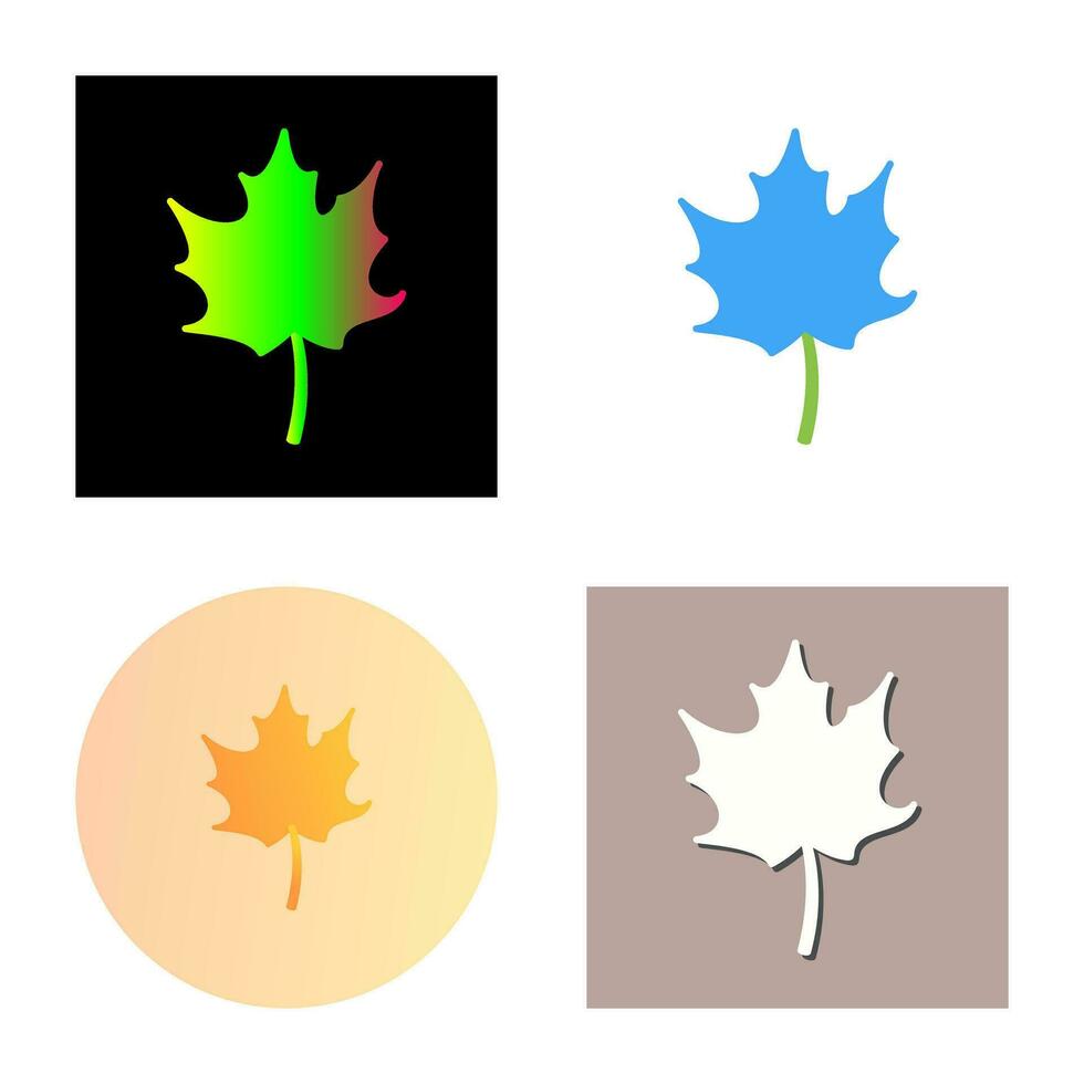 Autumn Leaf Vector Icon