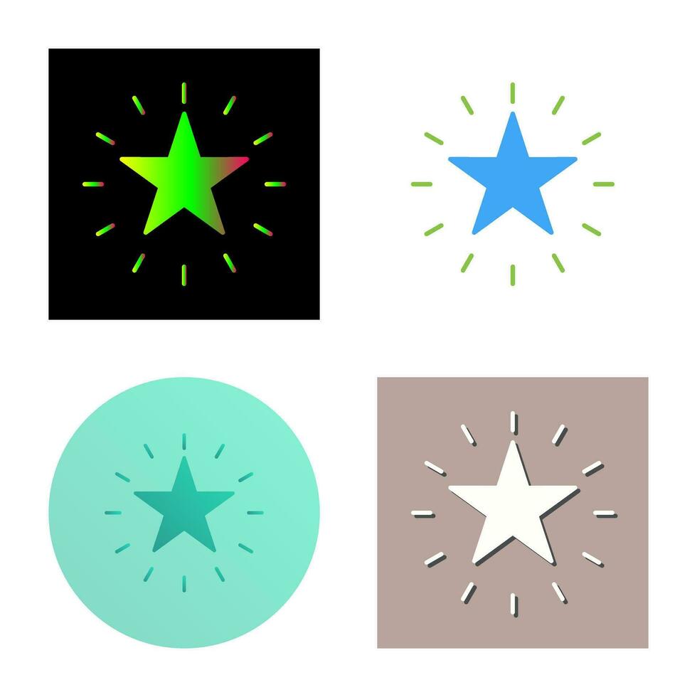 icono de vector de estrella única