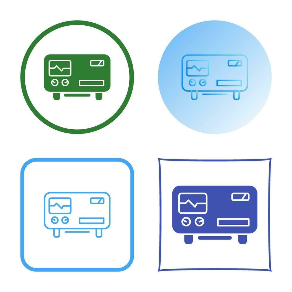Oscillscope Vector Icon
