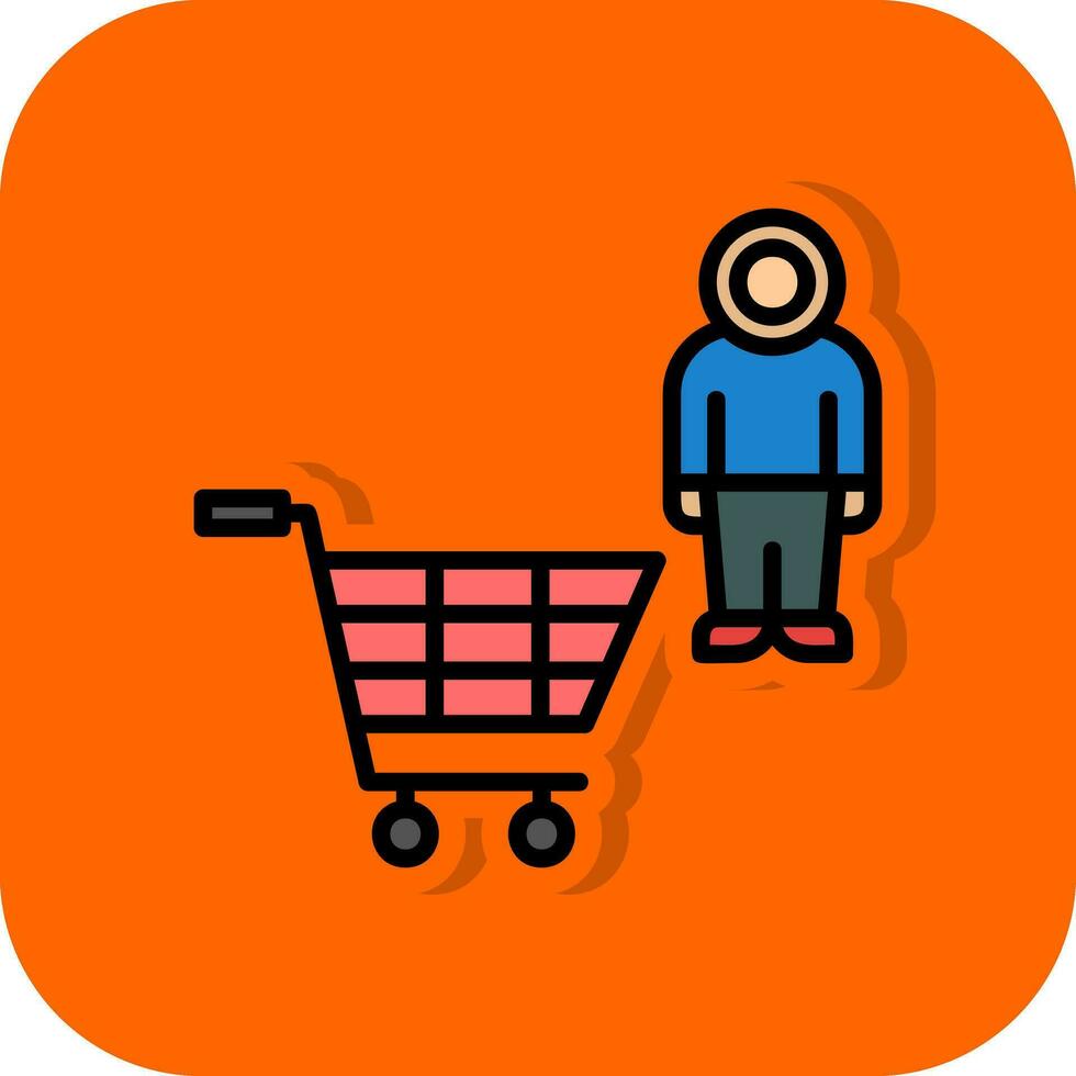 compras astronauta vector icono diseño