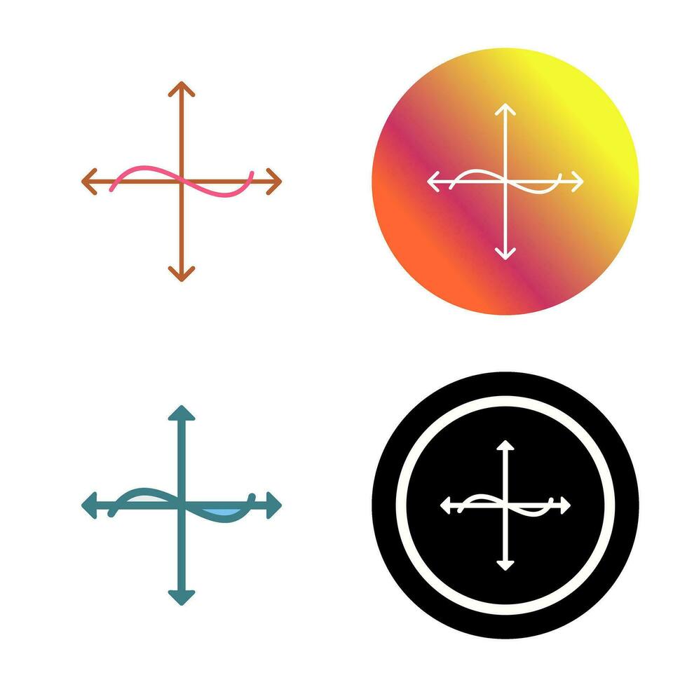 Unique Graph Vector Icon