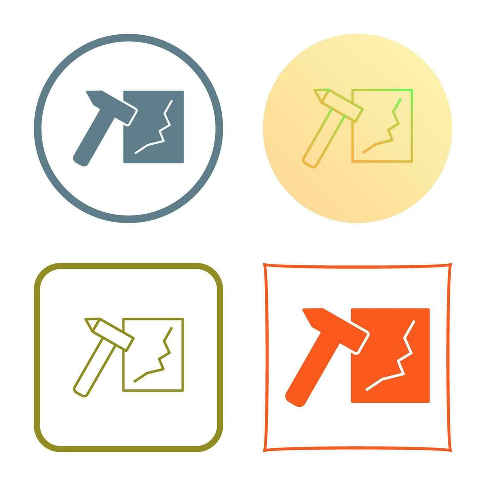 Unique Break Glass Vector Icon