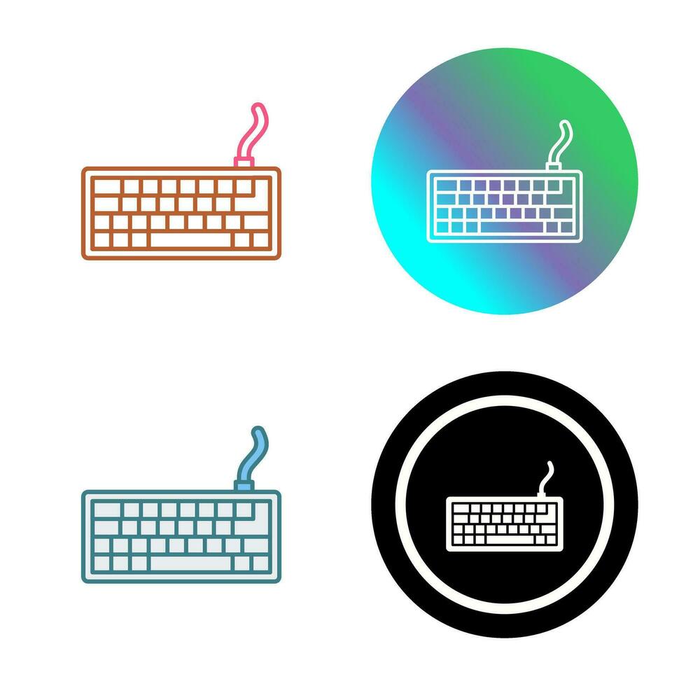 icono de vector de teclado