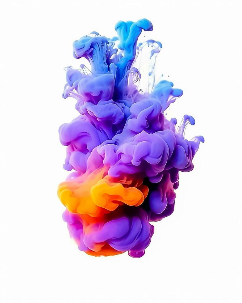 Ink like stains and blobs forming a captivating design , 3d render photo