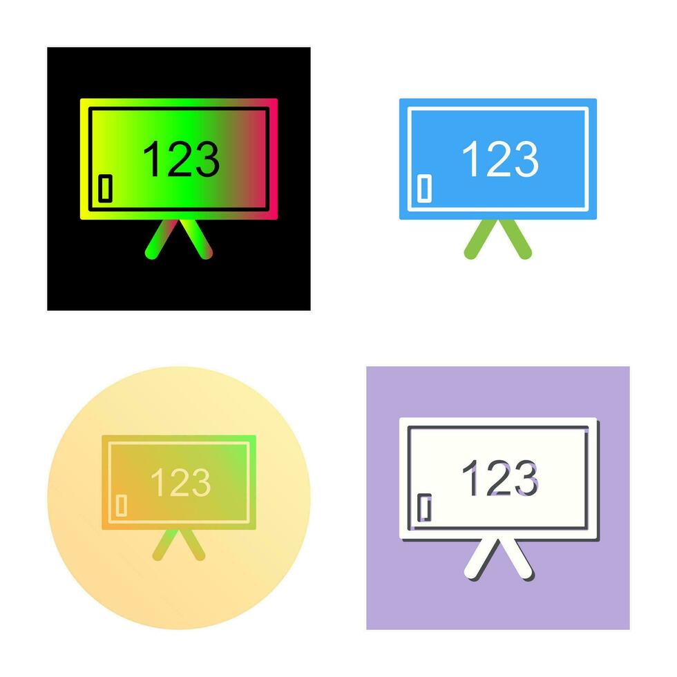 Unique Classroom Board Vector Icon