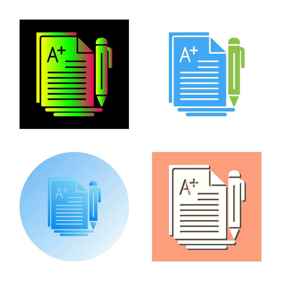 A Grade Vector Icon